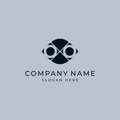 Logo for a company, a game store or a computer club.Brand mark for business. Vector image.