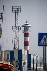 lighthouse in the port