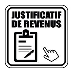 Logo justificatif de revenus.