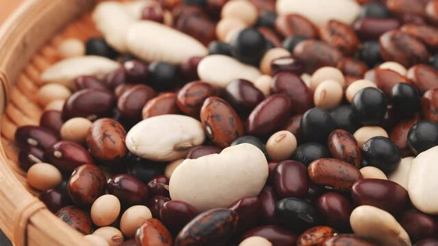 多種類の豆の集合