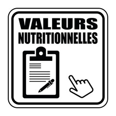 Logo valeurs nutritionnelles.