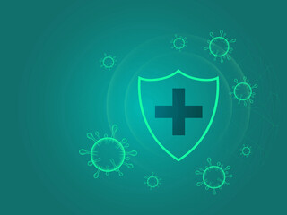 Obraz premium 2D illustration medical structure background