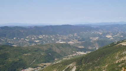 Fototapeta premium Panorama dal Monte Catria nelle Marche