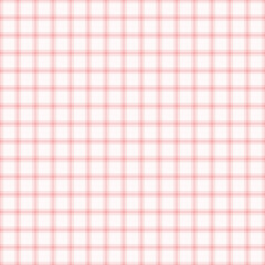 Check pattern background in pink. Vector seamless repeat of hand drawn checked gingham design. Cute and trendy geometric illustration.