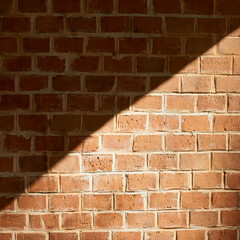 Obraz premium Red grunge brick wall, abstract background texture with old dirty and vintage style pattern