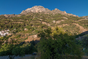 Mountain side in Cazorla range in Andalusia