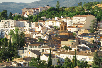 rural village between the mountains
