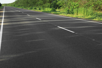 Fototapeta na wymiar View of modern asphalt road in countryside