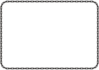 チェーンのフレームイラスト素材