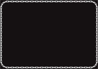 チェーンのフレームイラスト素材