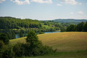 Fototapeta na wymiar landscape of the river