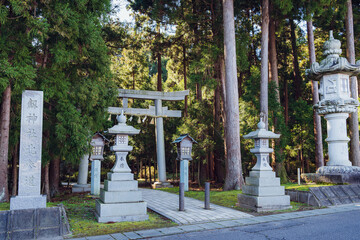福井 劔神社 参道の風景