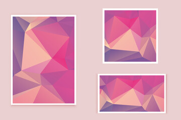 abstract textured polygonal background vector. Blurry triangle design. The pattern can be used for the background.	