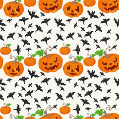 seamless pattern 2 for the Halloween holiday the background is isolated