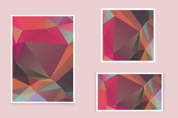abstract textured polygonal background vector. Blurry triangle design. The pattern can be used for the background.	