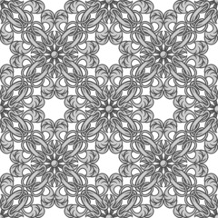 Portuguese azulejo ceramic tile seamless pattern. Mediterranean traditional ornament. Italian pottery or spanish majolica.