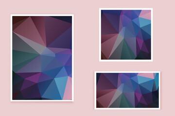 abstract textured polygonal background vector. Blurry triangle design. The pattern can be used for the background.	