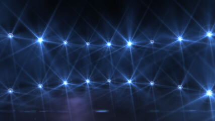 Fototapeta na wymiar Bright stadium arena lighting spotlight 3d illustration