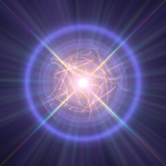 Naklejka premium Highly magnetized rotating neutron star