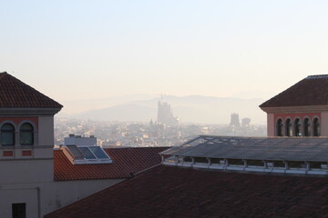 Niebla en Barcelona.