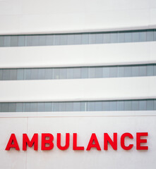 office building hospital ambulance 