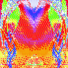 Creative mosaic pattern colored squares. Colored art festival abstract pixel background. RGB pattern. Mosaic colorful beautiful tiles. Modern art color pattern ornament decorative illustration.