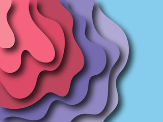 papercut. Abstract colored background. Layout for presentation. eps 10