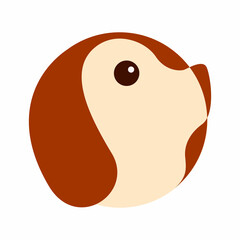 Dog Pet Circle Logo Icon Design