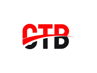 CTB Letter Initial Logo Design Vector Illustration