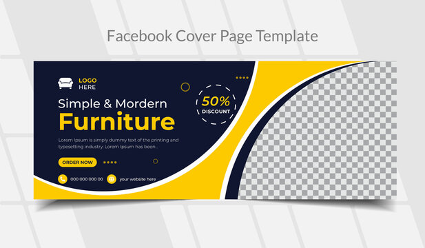 Furniture Sale Facebook Cover Page Design