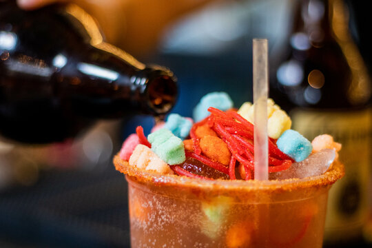 Michelada con gomitas