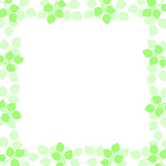 Seamless spring pattern and frames with tropical leaves, flowers and plants. Vector illustration.