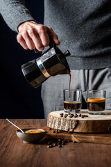 coffee pouring