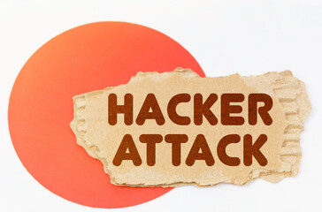 On the flag of Japan lies a notebook with the inscription - Hacker Attack.