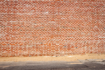 Red brick wall