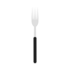 Fork vector illustration icon knife design cutlery. Cooking symbol silverware silhouette kitchen utensil equipment tool. Metal breakfast object sign fork serving restaurant tableware icon