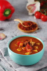 Traditional Hungarian meat stew - Goulash