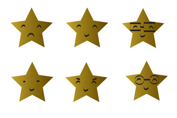 Obraz premium star icon set