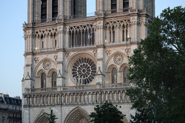 Fototapeta premium Famous cathedral Notre Dame de Paris