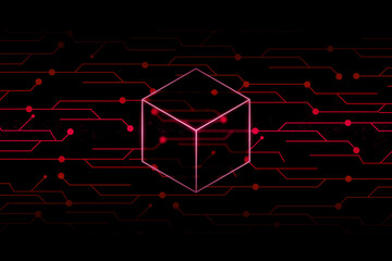 Technology Networking Cryptocurrency background