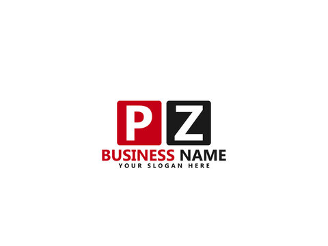 PZ P&Z Letter Type Logo, Creative pz Logo icon design