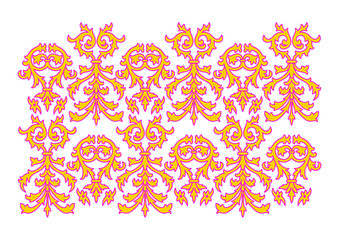 Seamless beautiful classic pattern is suitable for a bright background