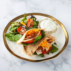 grilled chicken with vegetables