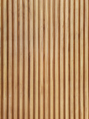 Texture tor vertical wooden slats for interior decoration. Texture wallpaper background. Texture for Architectural 3D rendering.