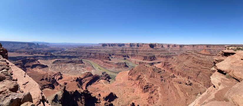 Dead Horse Point State Park Canyon Overlook Utah State Park Panorama