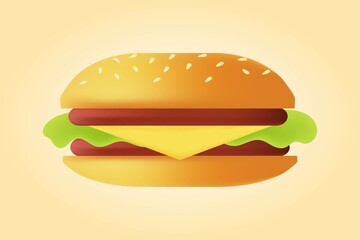 Hamburger icon. Burger icon. Fast food meal. Vector illustration.