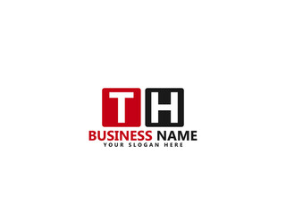TH T&H Letter Type Logo Image, th Logo Letter Vector Stock - obrazy, fototapety, plakaty