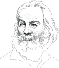 Walt Whitman - American poet and publicist. The innovator of free verse.