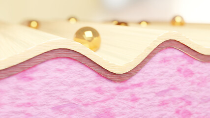 Skin Layer Rinse Smoothing. Skin care action Collagen repair effect, skin rejuvenation process, reconstruction of collagen and elastin fibers, wrinkle removal and skin tightening. Effect of anti-aging