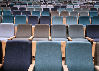 Chairs at concert hall
